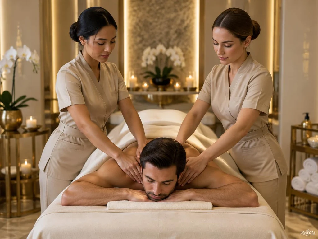Four Hand (Twin Massage) treatment at Amore Wellness