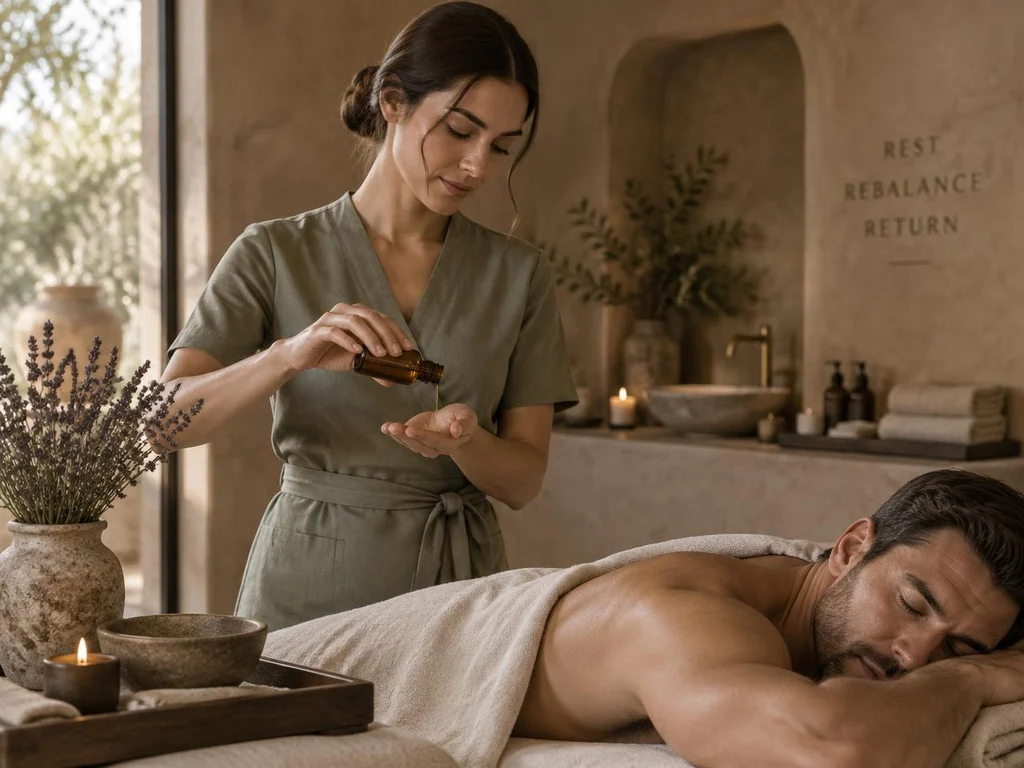 Aromatherapy treatment at Sattva Wellness